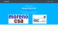 Desktop Screenshot of moreno-csa.com