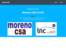 Tablet Screenshot of moreno-csa.com